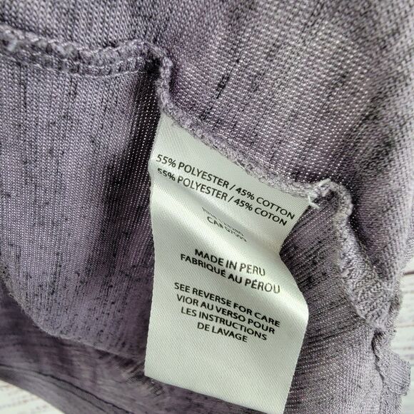 Travis Mathew Shirt Mens 2XL Purple Heathered Short Sleeve Golf Polo - Picture 5 of 8